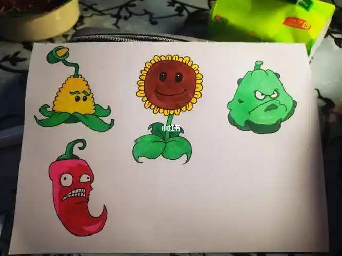 给小猴子画的植物大战僵尸2