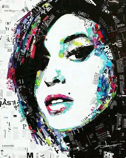 拼贴艺术看起来很简单,其实对一个人的想象力,色彩