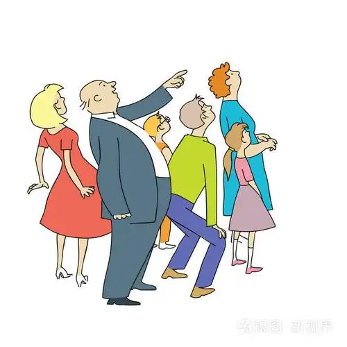 围观的人群