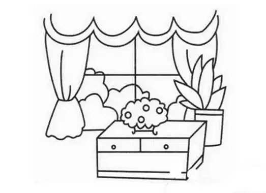 客厅简笔画 客厅简笔画儿童