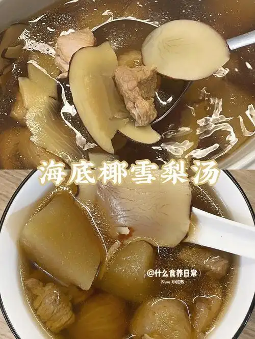 海底椰雪梨汤春夏去燥热必喝的广东炖汤