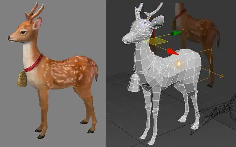 【3dmax建模】从拉box开始,教你建模一只小鹿动物模型,3dmax零基础