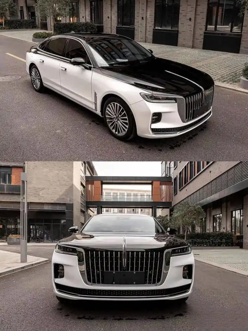 红旗h9黑白双拼! 红旗h9亮黑 亮白双拼色这外观气场足到爆!