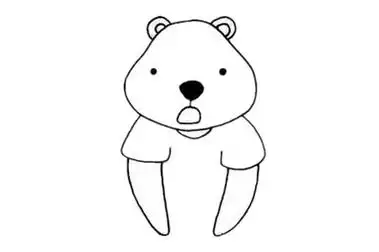 北极熊侧面简笔画 - 简单简笔画