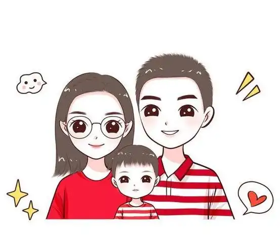 12月你好珍惜眼前人一家三口幸福头像