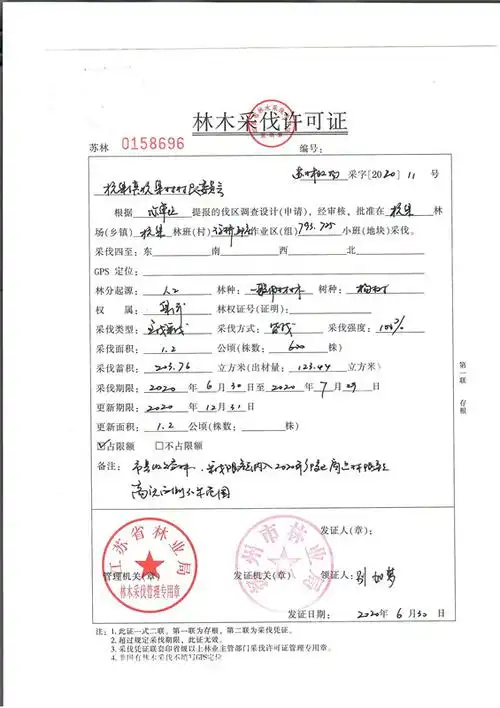 林木采伐许可证12_扬州市自然资源和规划局