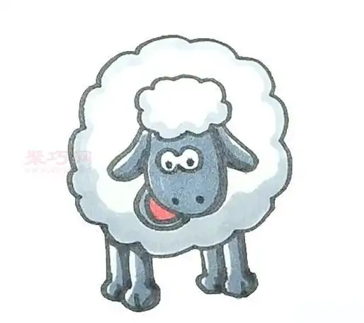 小羊肖恩画法