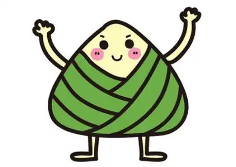 带颜色粽子简笔画怎么画可爱卡通粽子简笔画教程