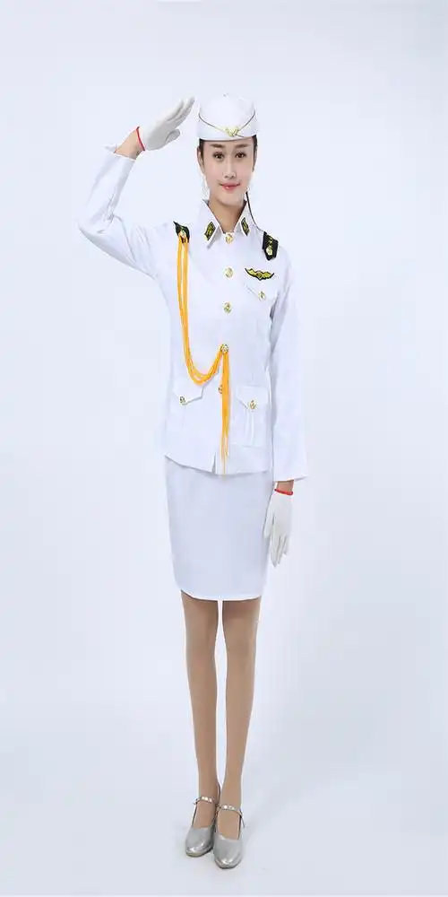 升旗国旗班仪仗队礼服舞台演出服女乐队军鼓海军军装制服套装