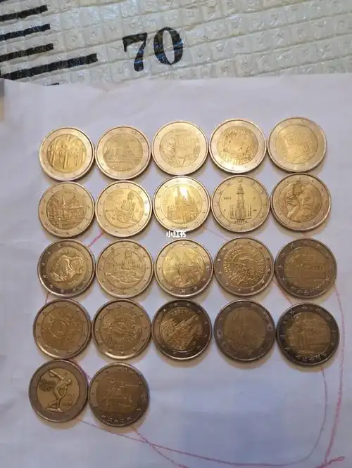 收集2欧元硬币