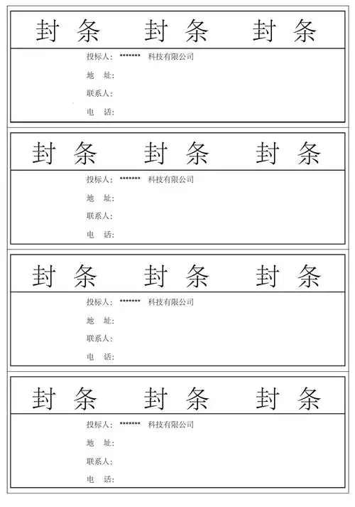 标书封条样式汇总_第1页