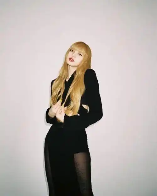 blackpink lisa,纤细蚂蚁腰 透视装高跟鞋