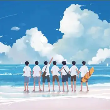 油画时代少年团 tnt时代少年团 单曲for you专辑封面 diy数字油画