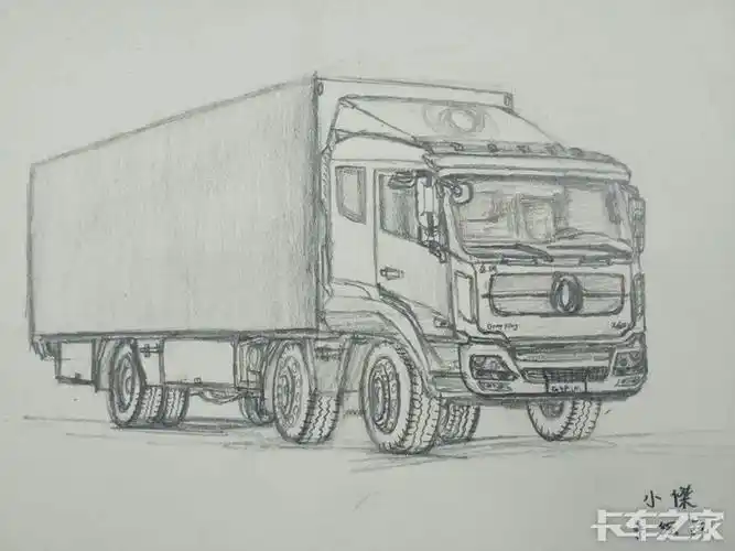 东风箱货车手绘 _ 卡车之家论坛