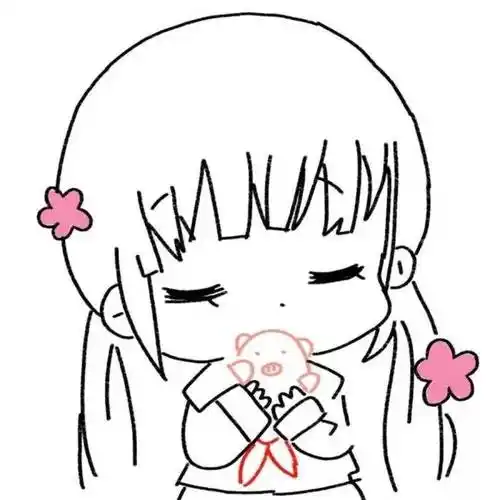 女孩的简单画教程马克笔画出的可爱美少女动漫简笔画卡通漫画手绘头像