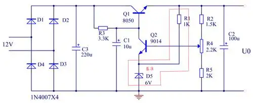 9 2011-06-28 串联型稳压电源电路由哪几部分组成,各部