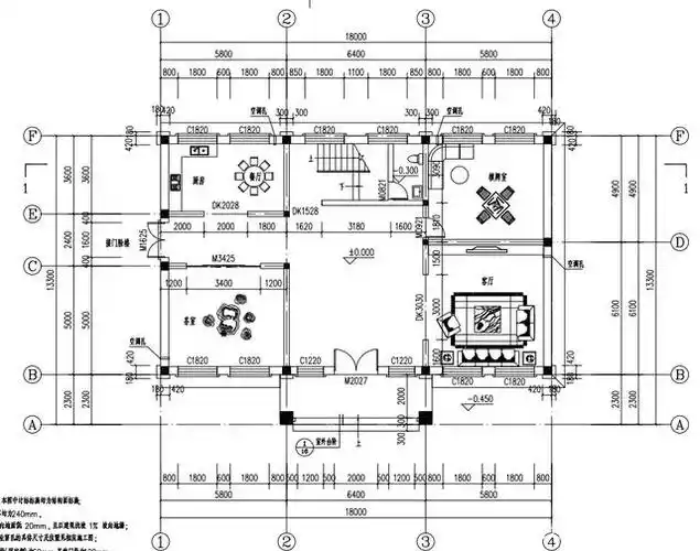五开间二层自建房布局图,这样的设计才能衬托你的气质