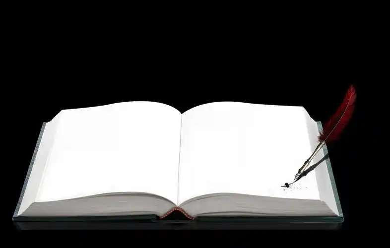 翻书,翻开,书本,笔,黑色背景