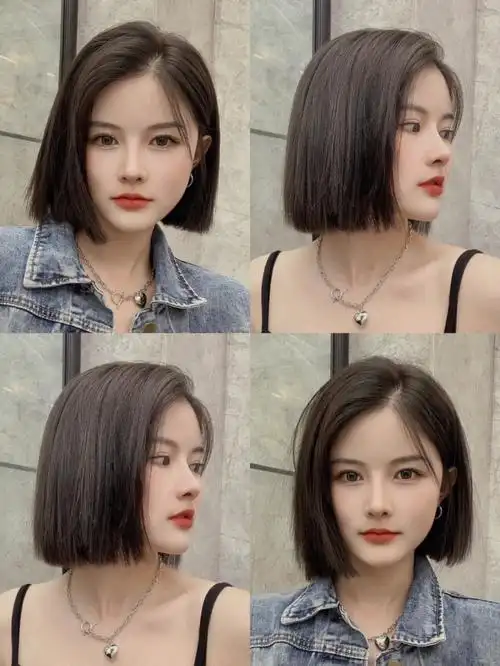 一刀切短发参考73剪对了发型可以美到犯规