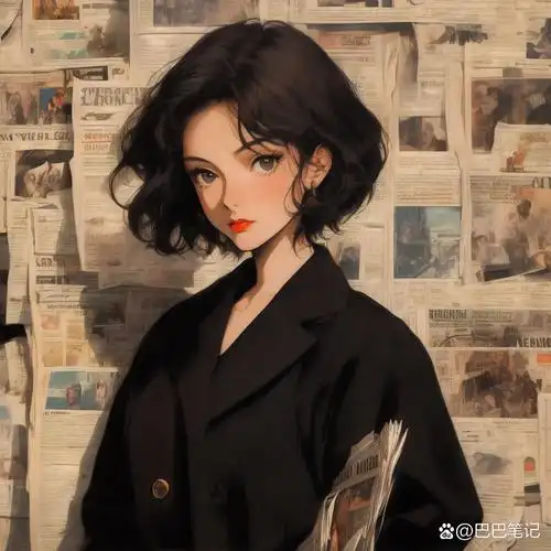 短发女生头像,帅气十足