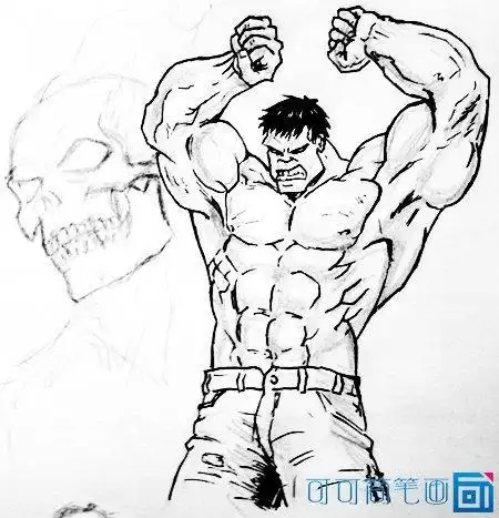 强壮的人儿童简笔画