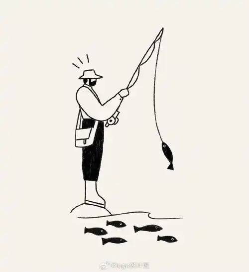 黑白简约小插画   ins.abbey_lossing