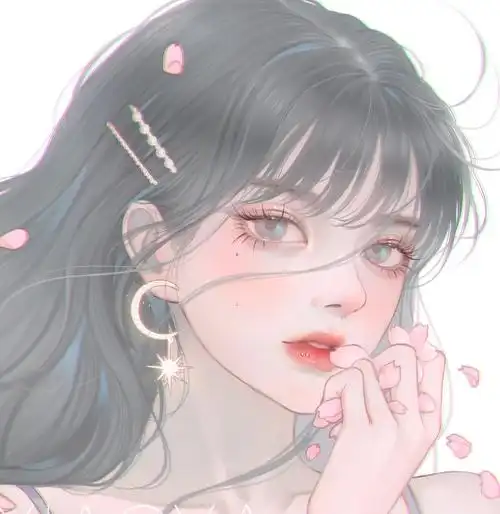 女生卡通头像时尚气质qq头像女生唯美小清新卡通图片 简单淡雅手绘