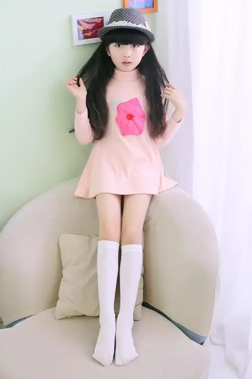 厂家直销2018春夏薄款儿童过膝中筒袜 高弹女童学生天鹅绒长袜子