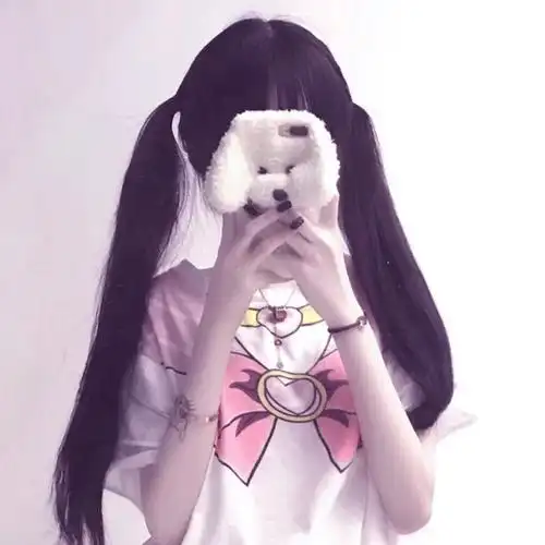 自拍挡脸闺蜜头像