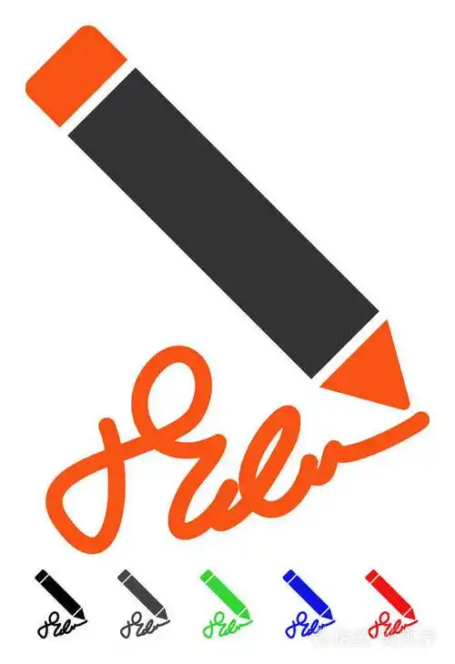 写作的铅笔平图标