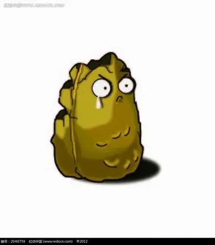 卡通角色 植物大战僵尸 破损流泪的坚果