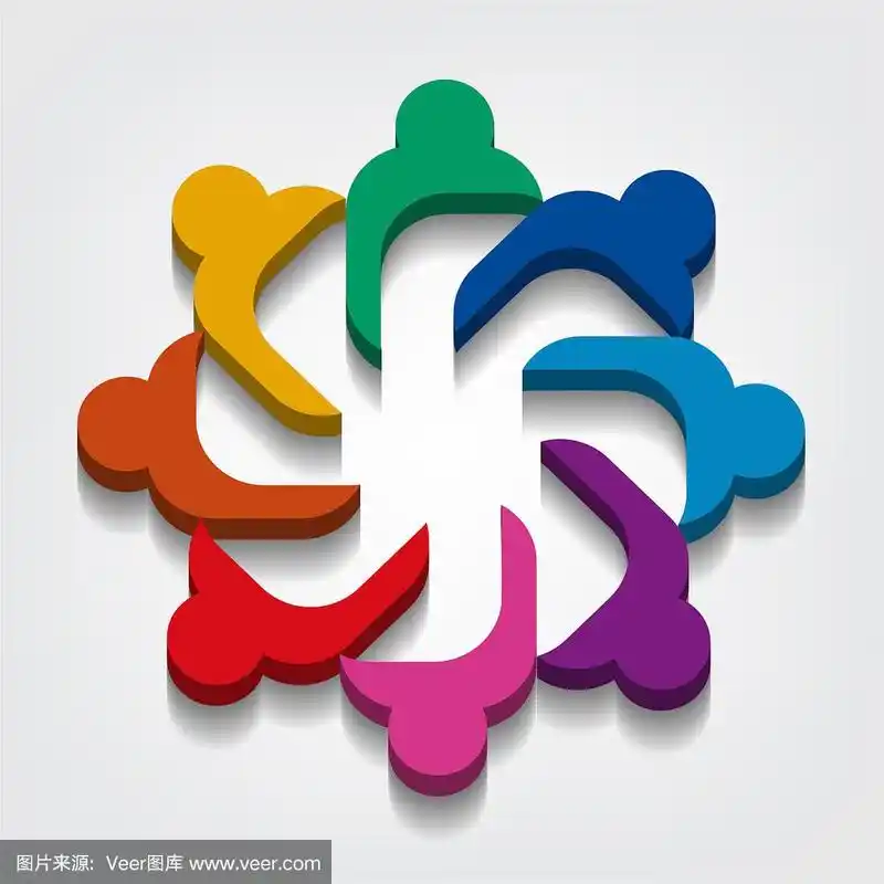 人员团队合作持有3d视角