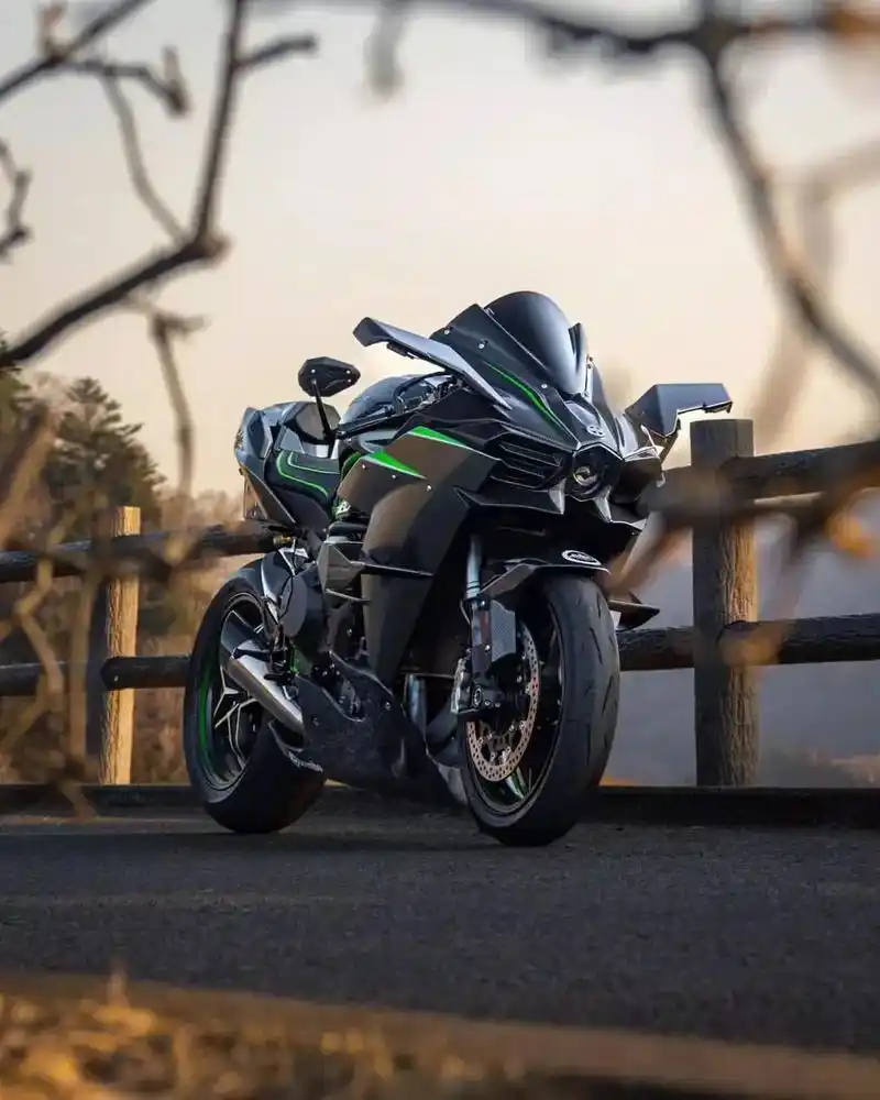 川崎h2 #机车美图 - 抖音