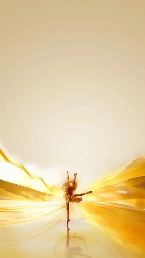 金色唯美舞蹈h5背景