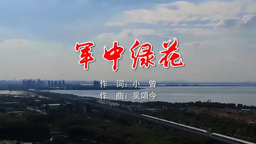 军中绿花 龚玥mv字幕版配乐伴奏舞台演出led背景