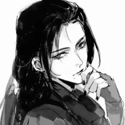 侠客头像男生古风黑白图片_男生动漫头像_头像屋