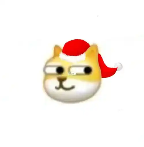 圣诞狗头表情