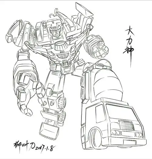 变形金刚之---大力神|插画|艺术插画|柳叶刀六爷_原创作品-站酷zcool