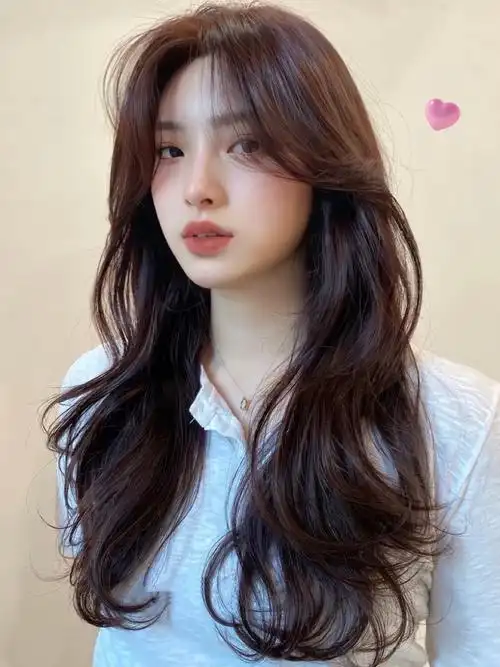 长发女生必备的烫发款式90韩式大波浪卷90