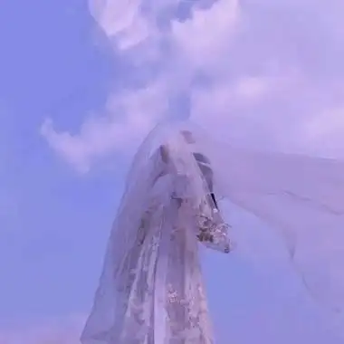 高清优质带头纱的仙气婚纱头像女生图片