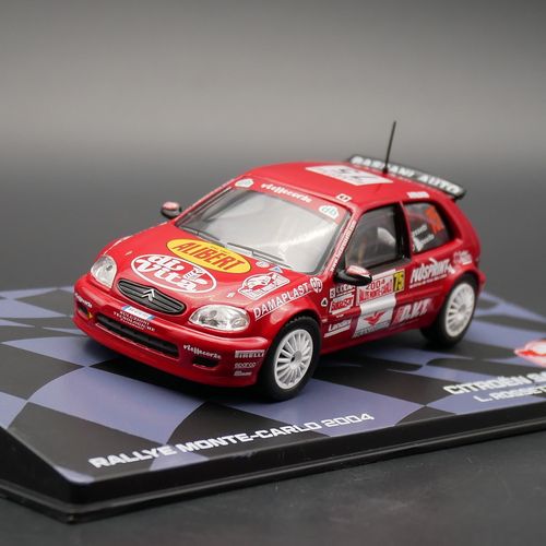 ixo 1:43 citroen saxo s1600 wrc 2004雪铁龙拉力赛车合金车模