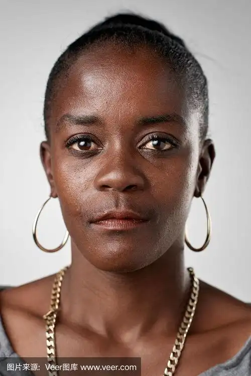 女人,注视镜头,身份,无表情的,黑色人种
