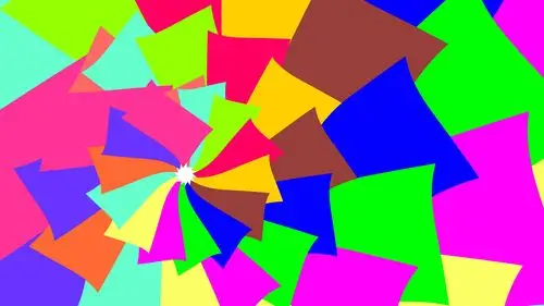 五颜六色的螺旋抽象花4k