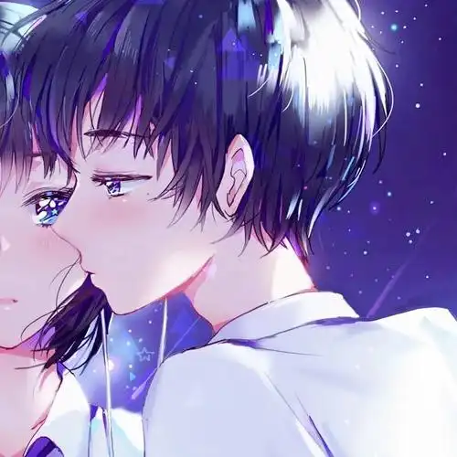 星空的二次元情侣头像_头像图片_扣扣乐园