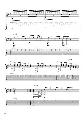 刘天礼《彝族舞曲》吉他谱g调