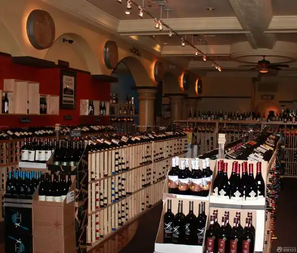 红酒专卖店货架设计图片