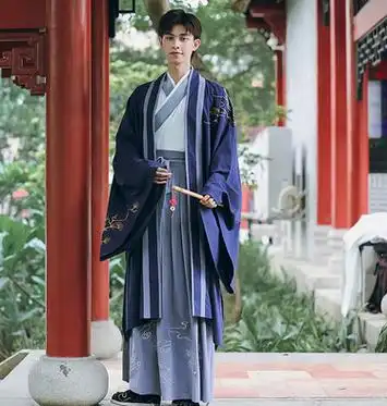 汉唐古风书生公子宋制交领襦裙对襟大袖袍夏季男士汉服男三件套