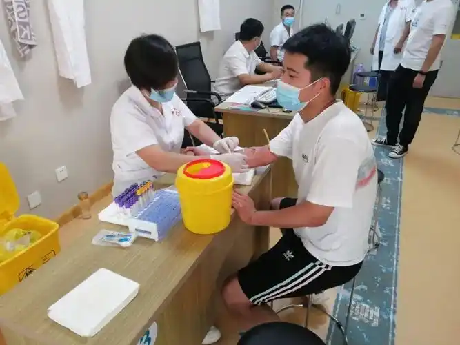 征兵进行时郭楼镇开展2021年夏秋季征兵体检初检工作