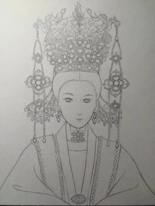 凤冠霞帔古代头冠简笔画古风头饰简笔画凤冠看过该简笔画的同学还看了