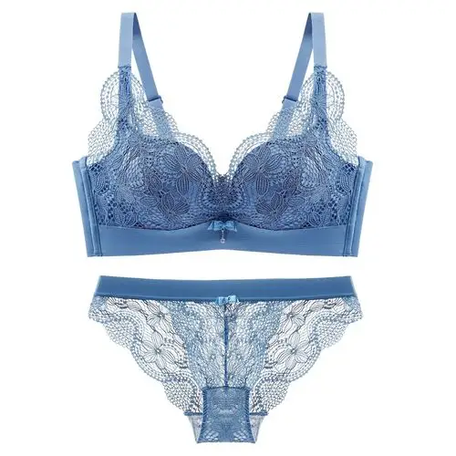 秋冬新款蕾丝文胸无钢圈性感小胸聚拢上托胸罩调整型女士内衣